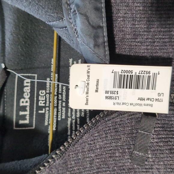 Brand New LL Bean Ladies WoolTek Coat with hood - Picture 2 of 4
